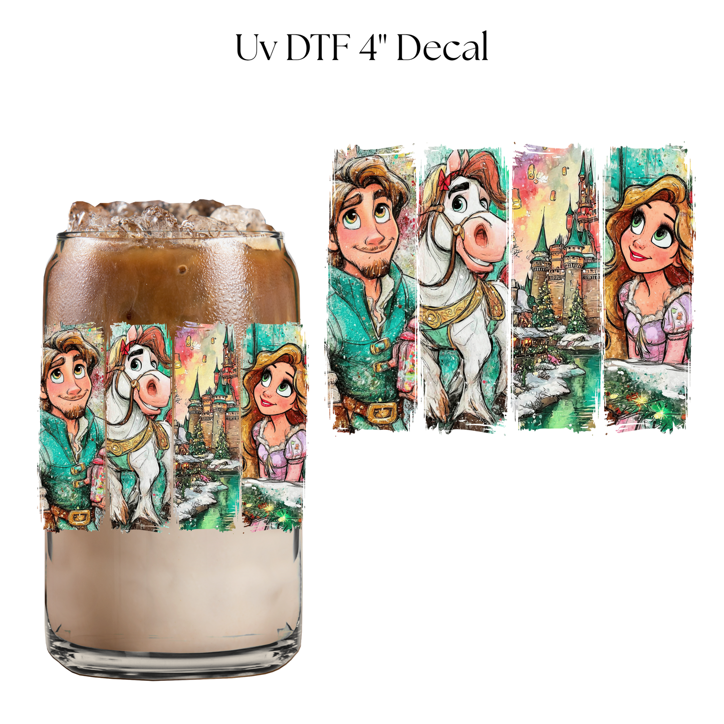 Long Hair Princess 4” UV DTF Decal