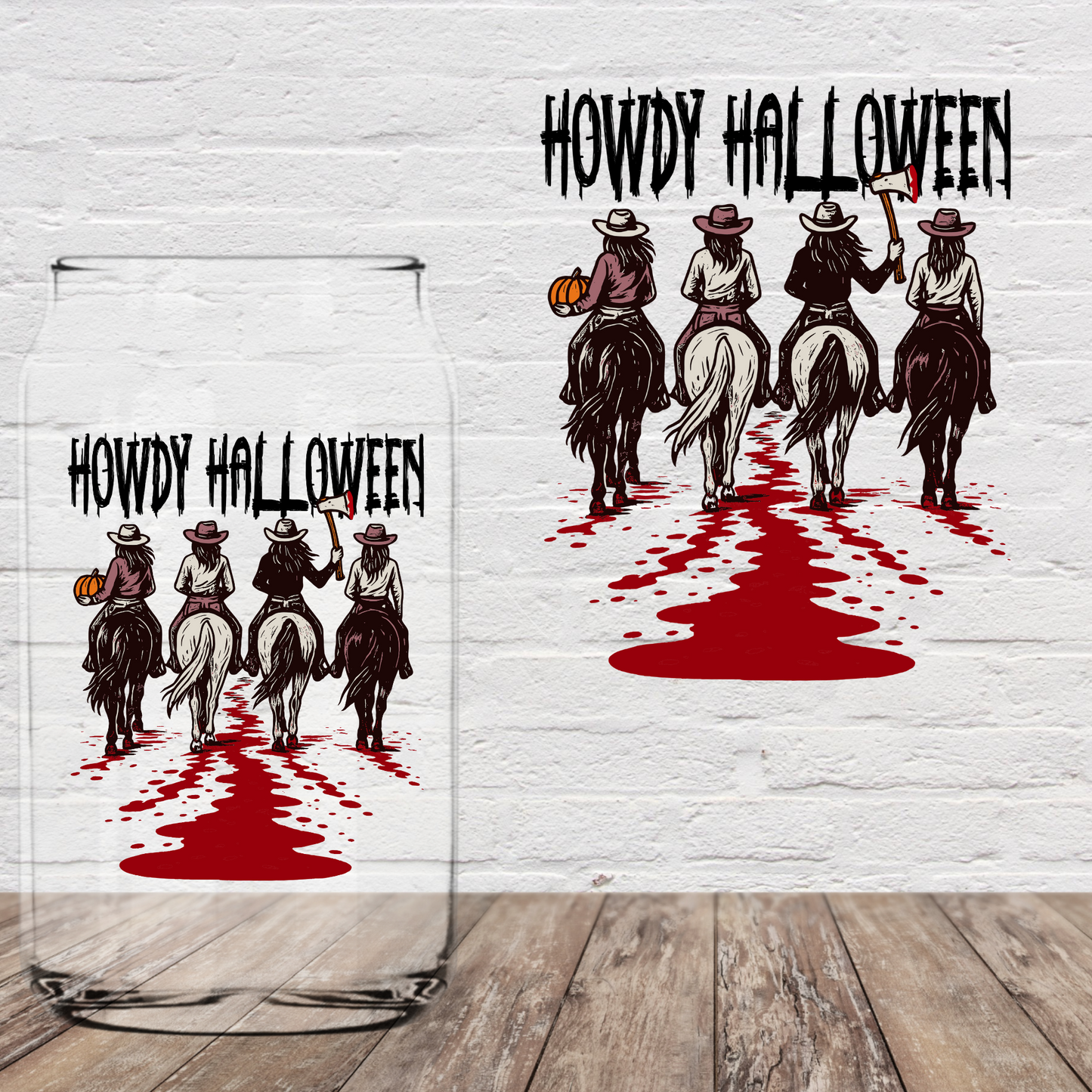 Howdy Halloween 4" UV DTF (Print to order)
