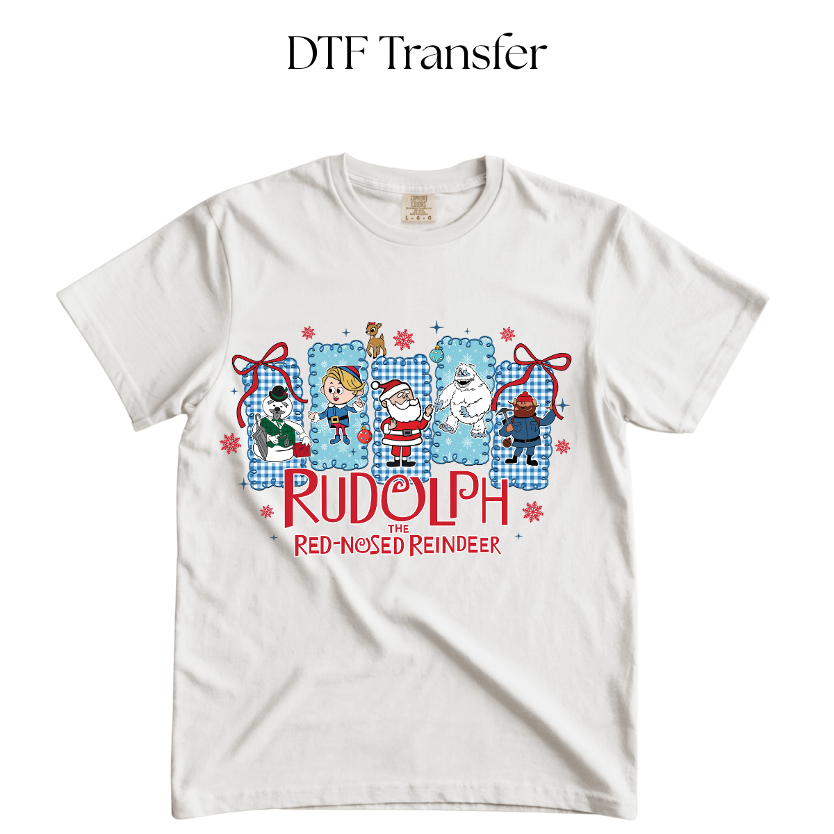 Rudolph the Reindeer DTF Transfer