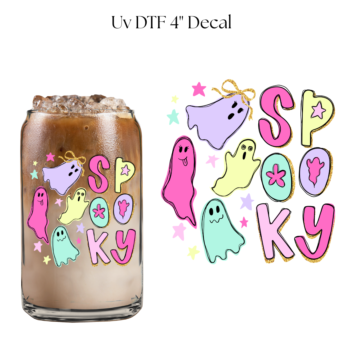 Pastel Spooky 4” UV DTF Decal