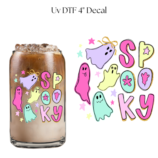 Pastel Spooky 4” UV DTF Decal