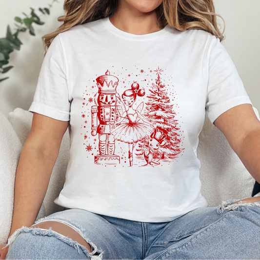 Nutcracker Red Single Color Dtf Transfer