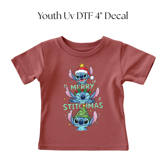 YOUTH Merry Stitchmas DTF Transfer