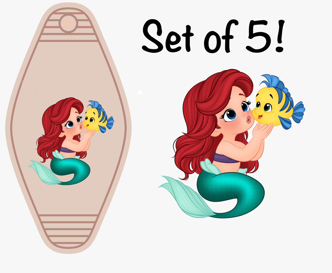 Baby Magical Characters LAST CHANCE! UV DTF (MOTEL KEYCHAIN)