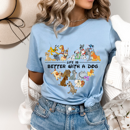 Life is Better With a Dog DTF TRANSFER