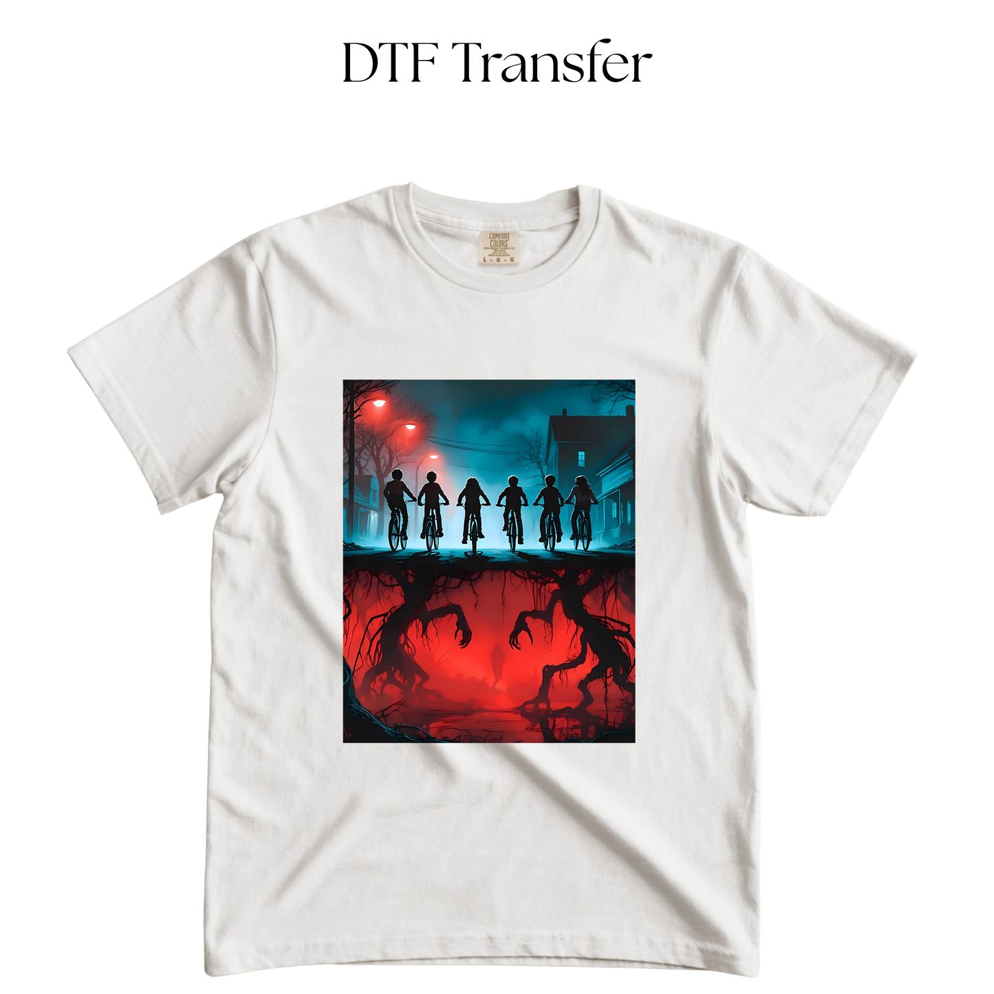 Stranger Bikes DTF Transfer