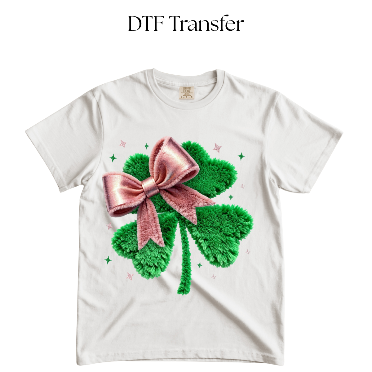 Coquette Clover Faux Patch DTF Transfer