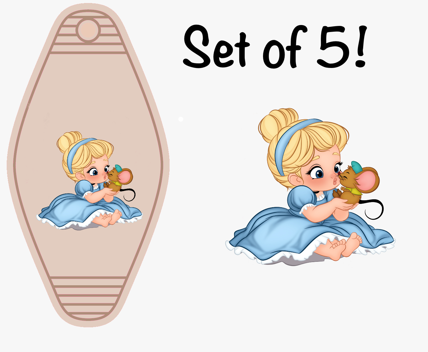 Baby Magical Characters LAST CHANCE! UV DTF (MOTEL KEYCHAIN)