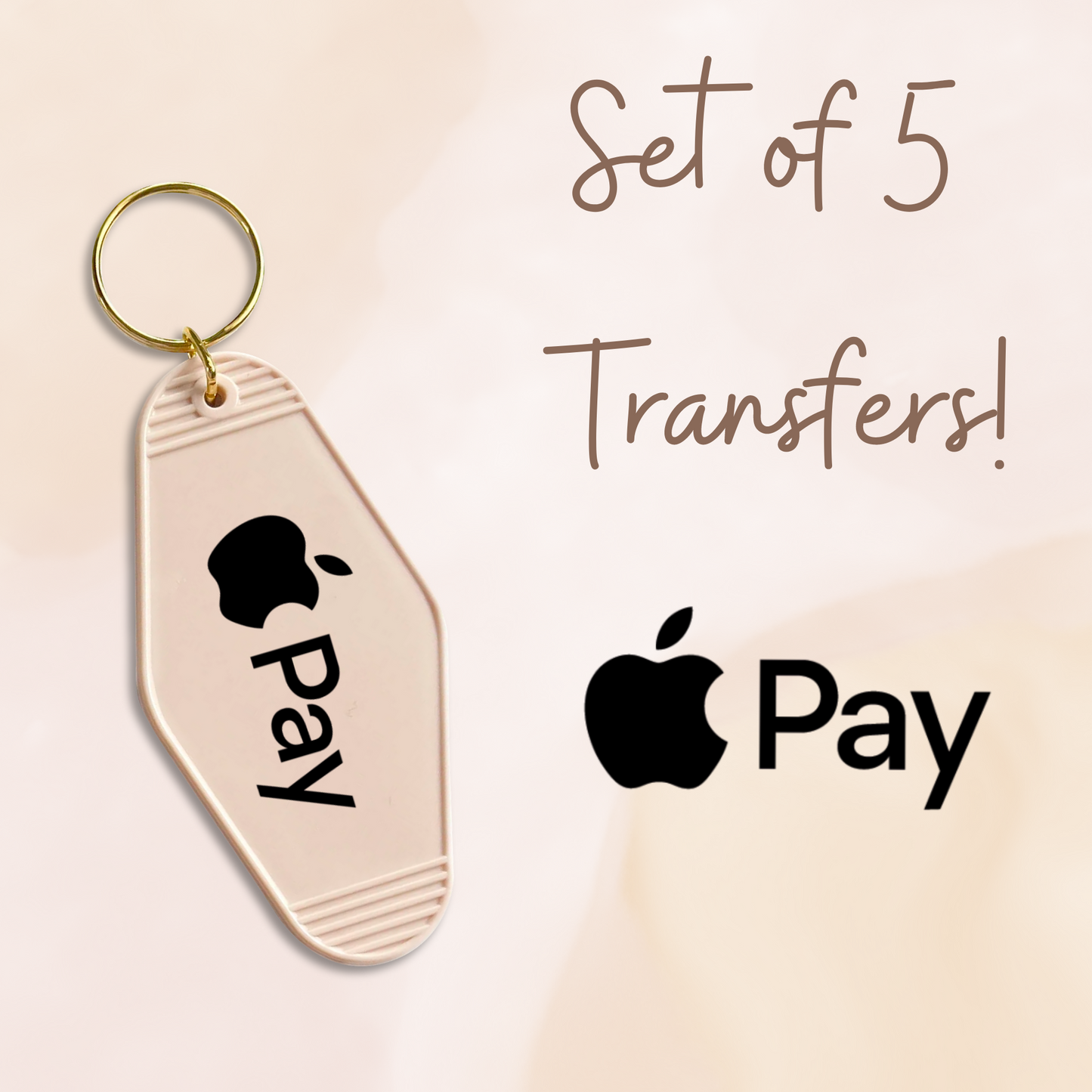 Pay Black Logo MOTEL KEYCHAIN Transfer