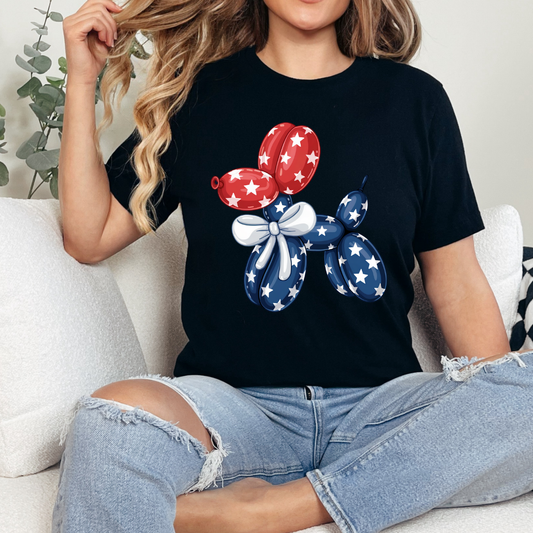 Balloon Dog Flag DTF Transfer