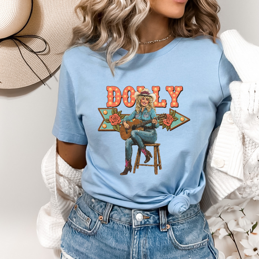 Dolly Guitar  DTF TRANSFER