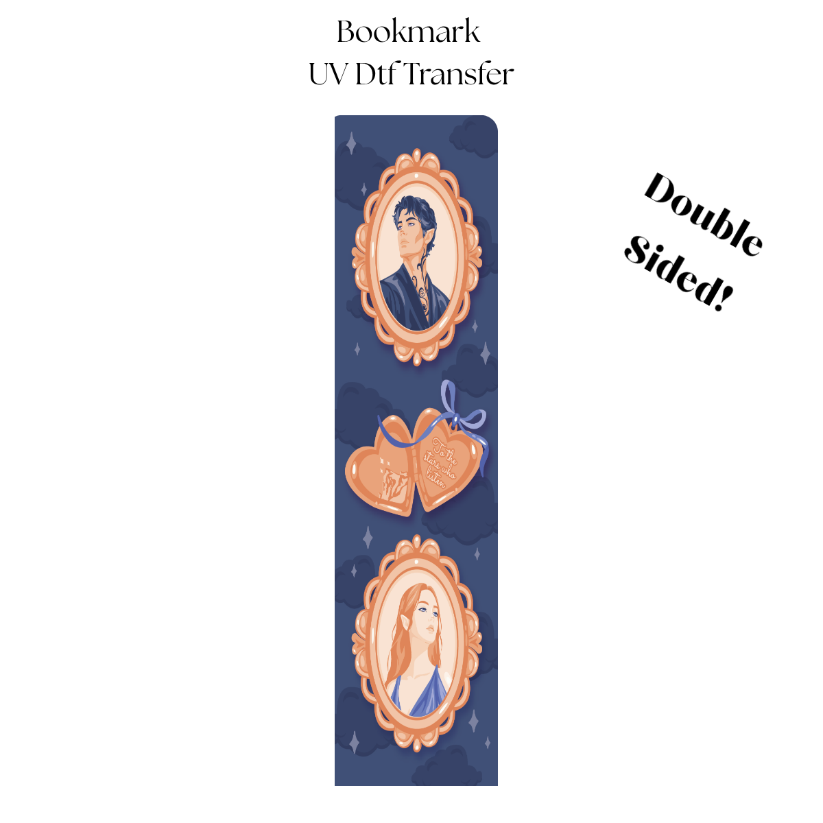 To The Stars Who Listen UV DTF Bookmark Transfer