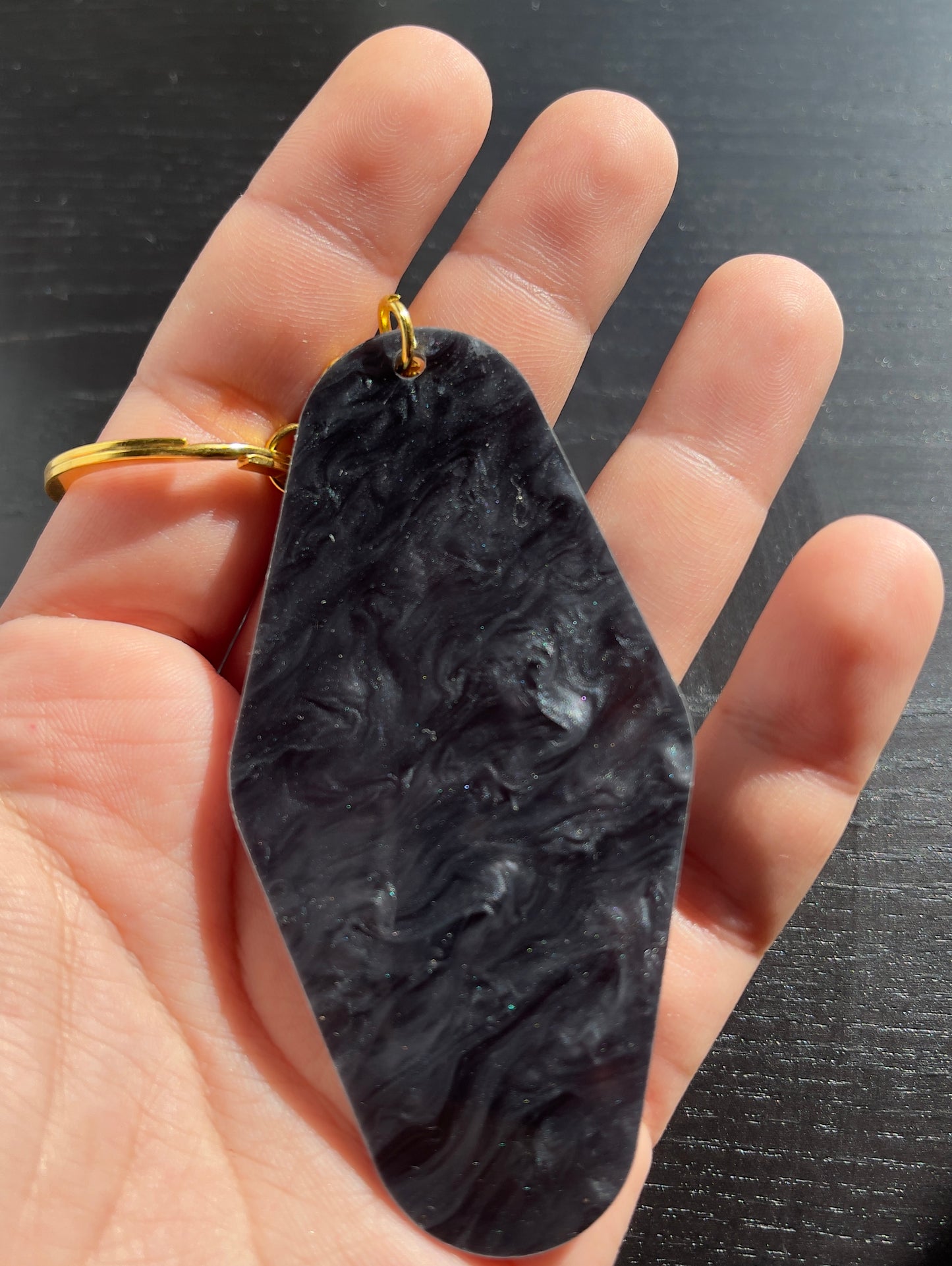 Marble Glitter Keychain Blanks