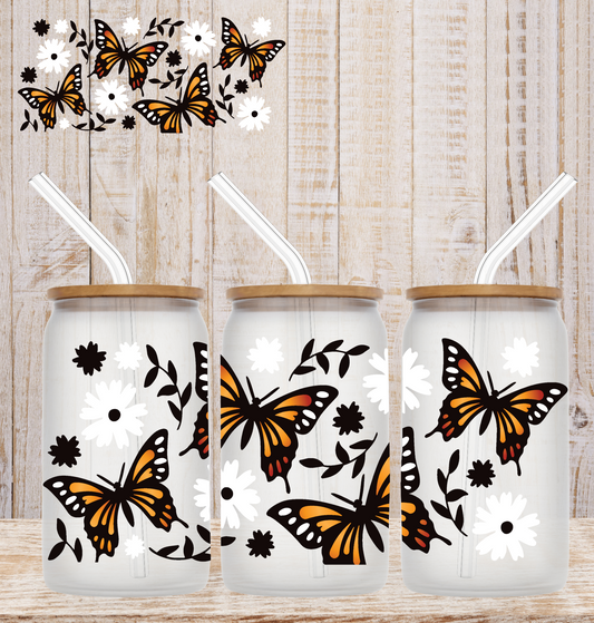 Floral Butterfly UV DTF Wrap