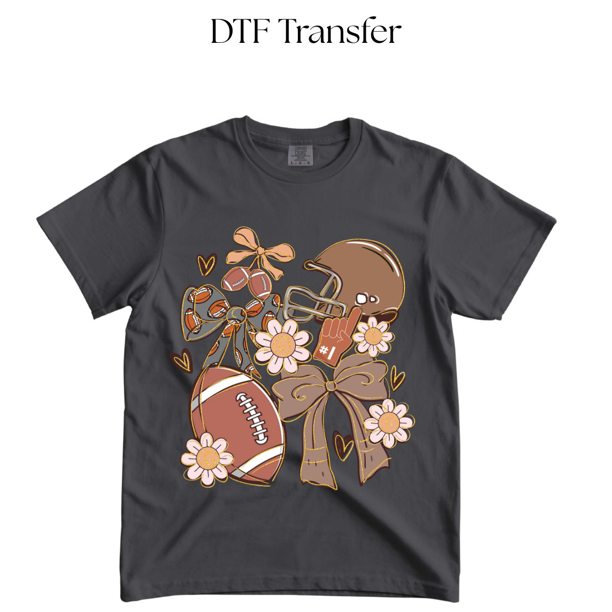 Football Bows DTF Transfer