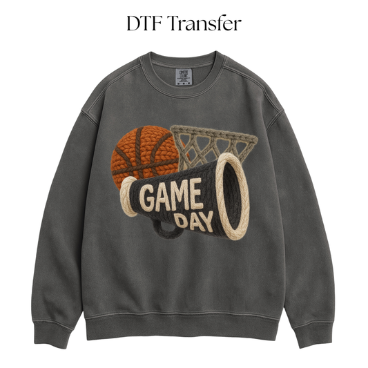 Game Day Faux Yarn DTF Transfer