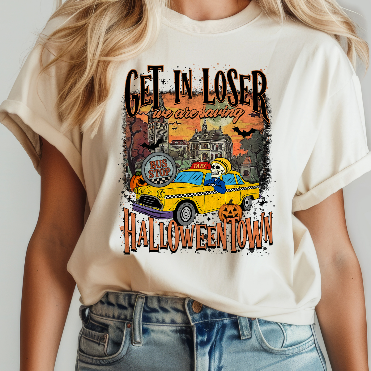 Get In Loser Halloween Dtf Transfer (print to order)