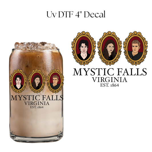Mystic Falls,Virginia 4” UV DTF Decal