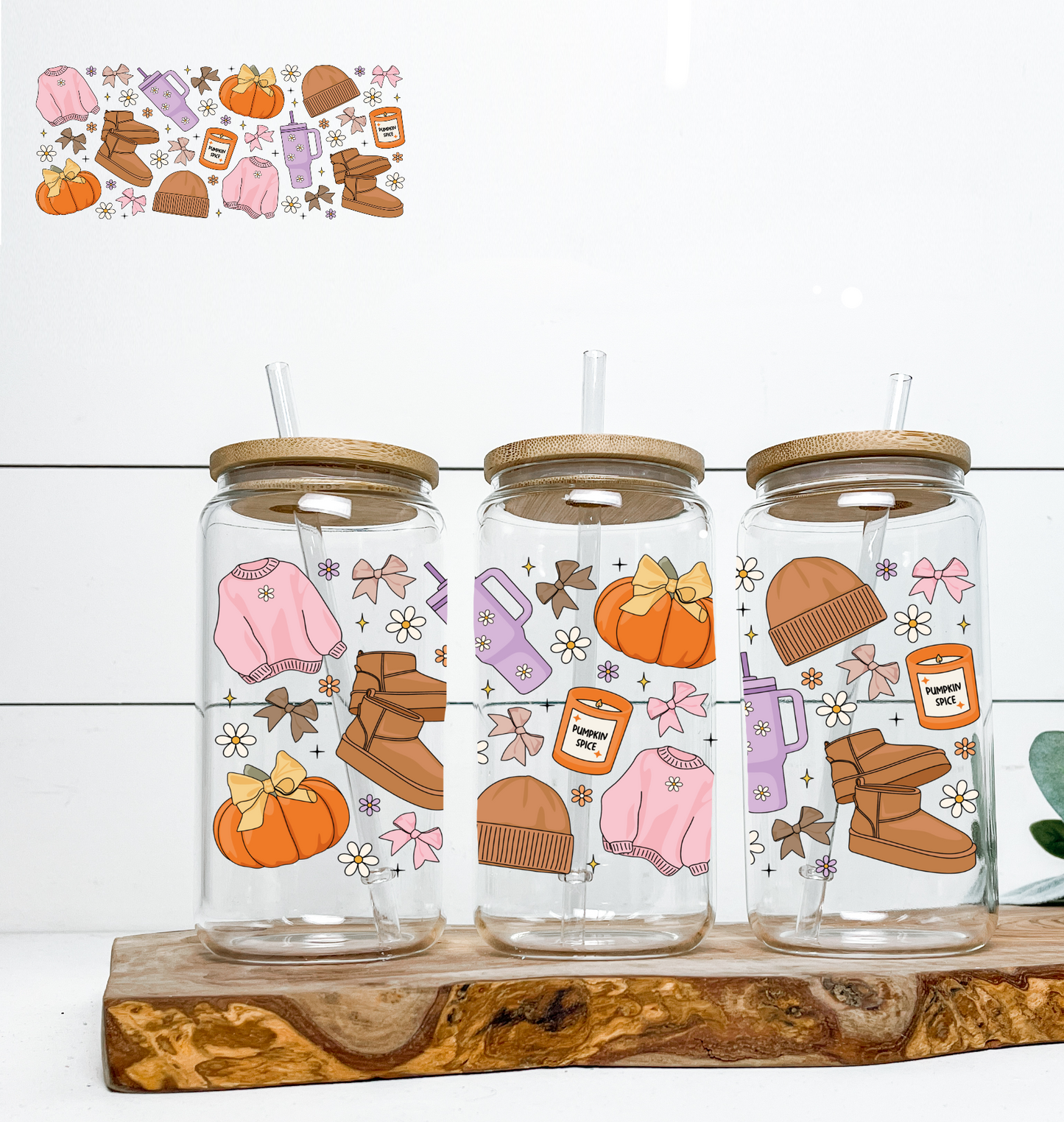 DRAFT Girly Fall Things UV DTF DOUBLE SIDED