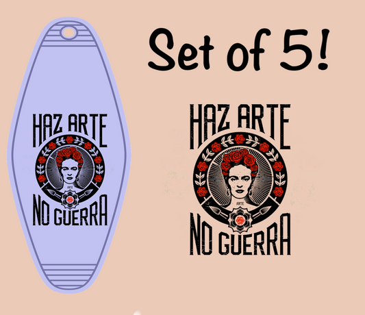 Haz Arte No Guerra (MOTEL KEYCHAIN)
