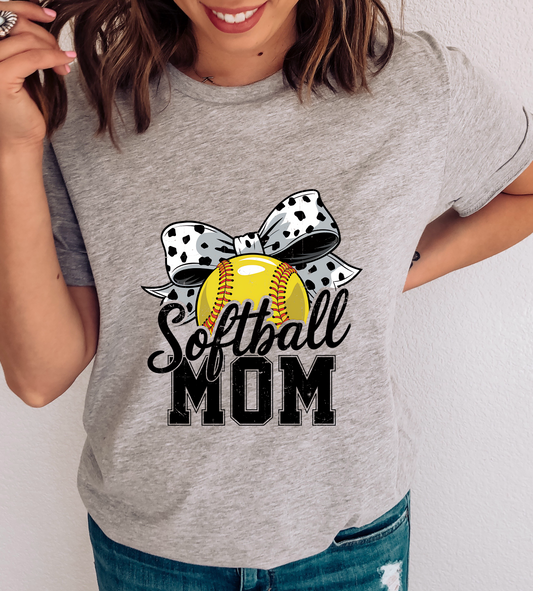 Softball Mom Yellow Ball DTF TRANSFER