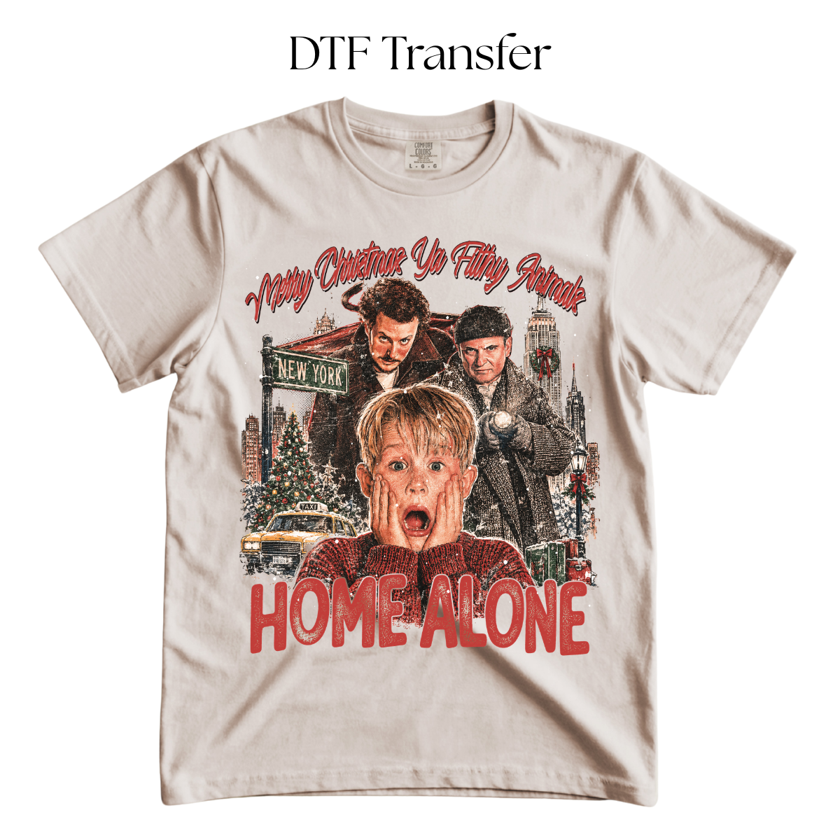 Merry Christmas You Filthy DTF Transfer