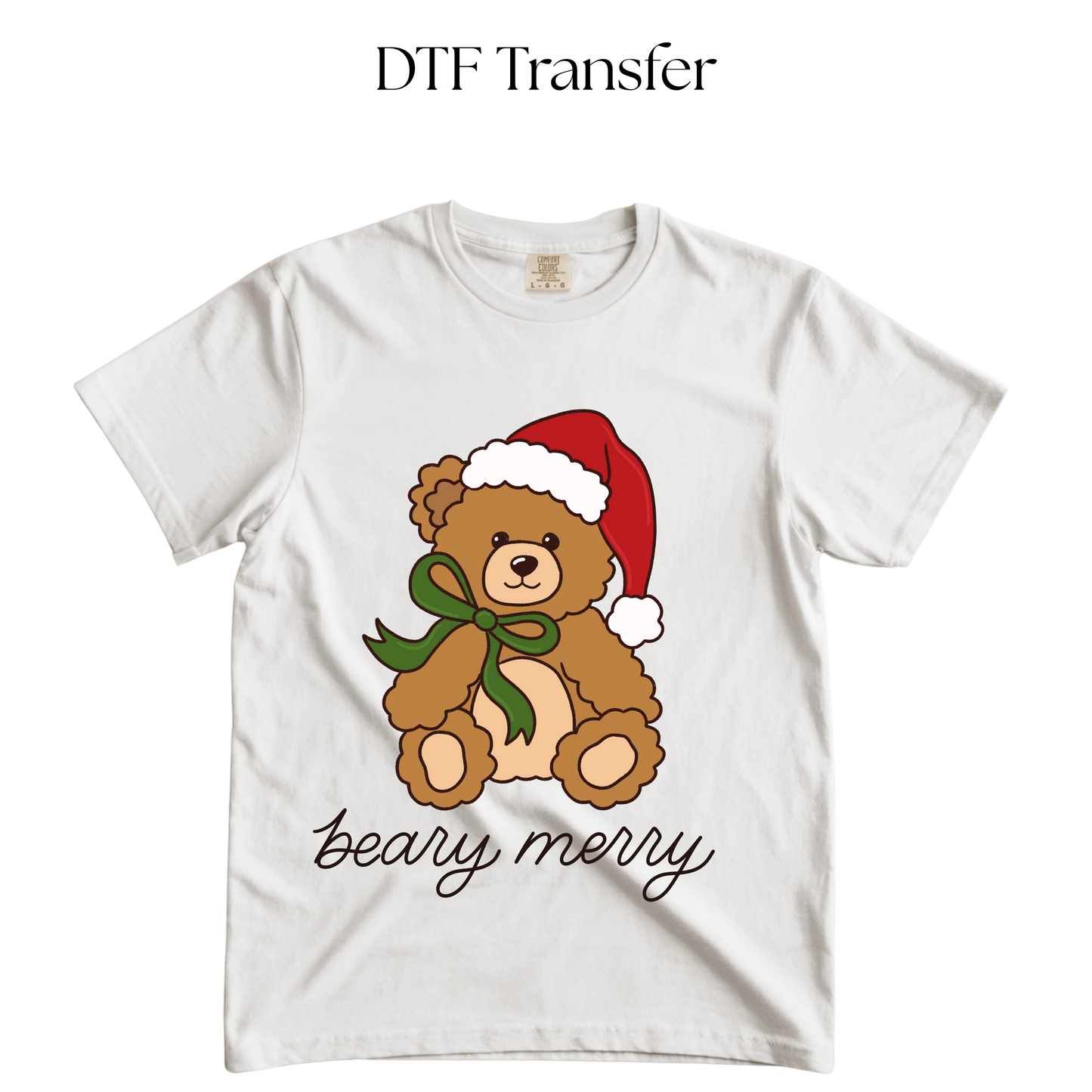 Beary Merry DTF Transfer