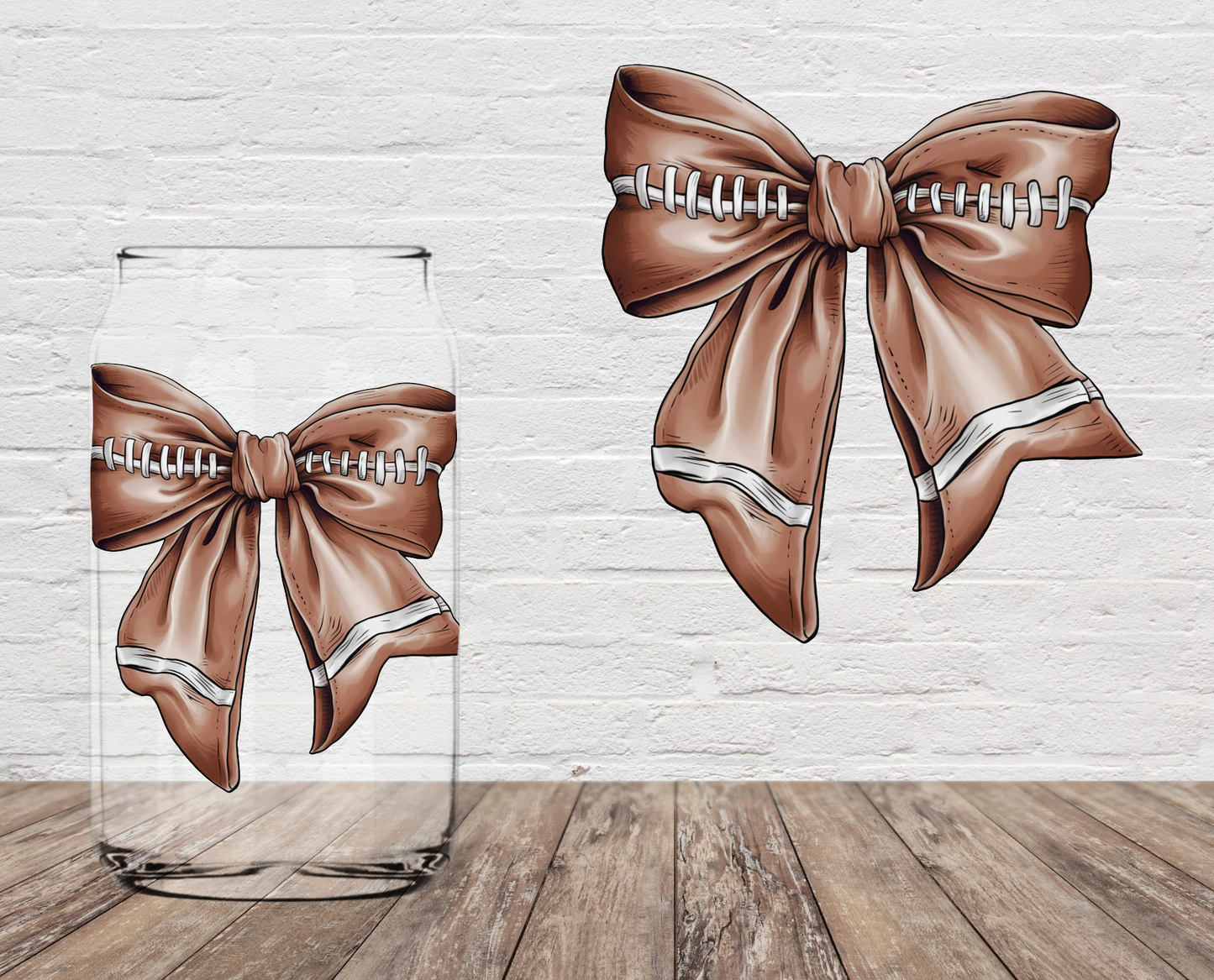 GOOD Football Bow 4" UV DTF