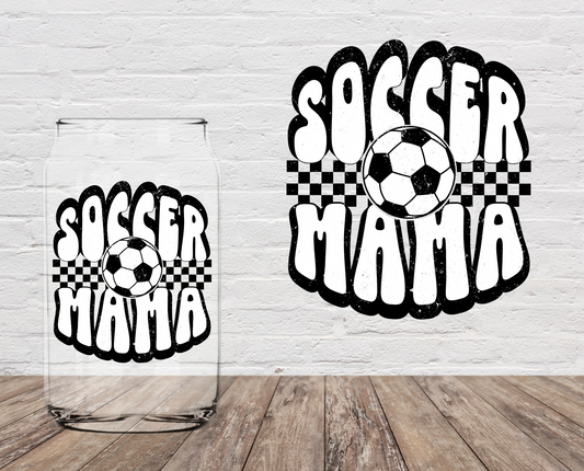 Soccer Mama Chequered 4" UV DTF