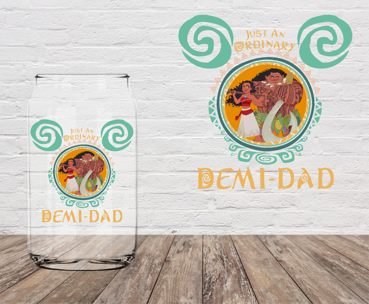 Ordinary Dad Ears 4" UV DTF LAST CHANCE