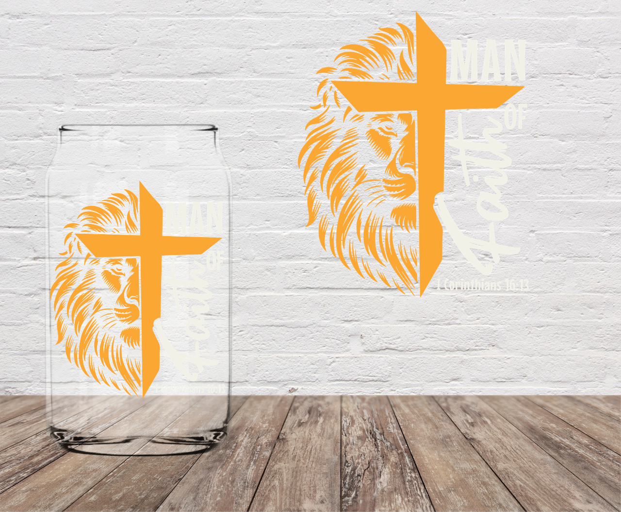 Man of Faith 4" UV DTF