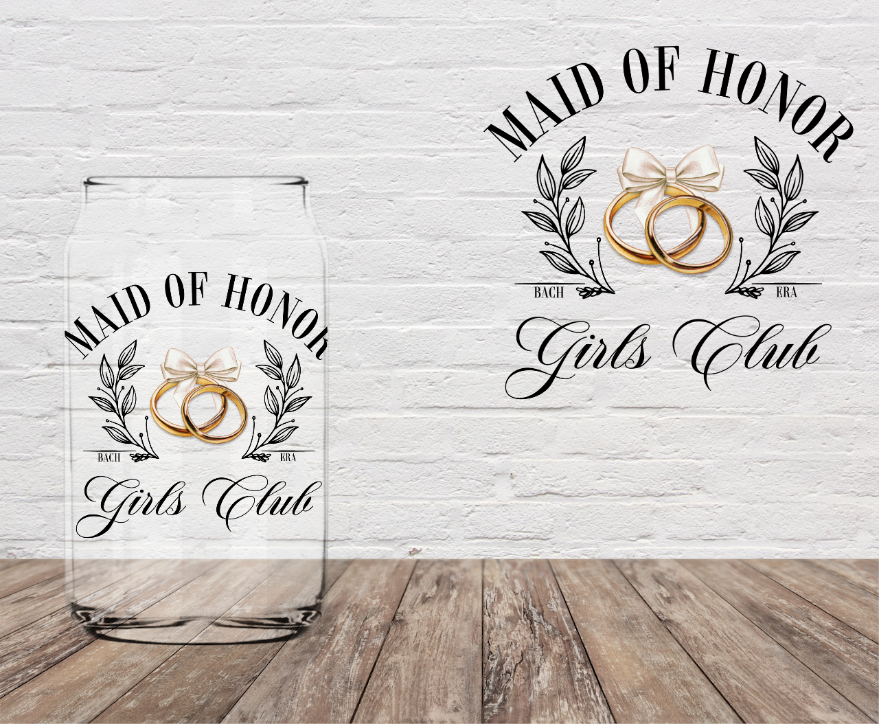 Maid of Honor Girls Club 4" UV DTF