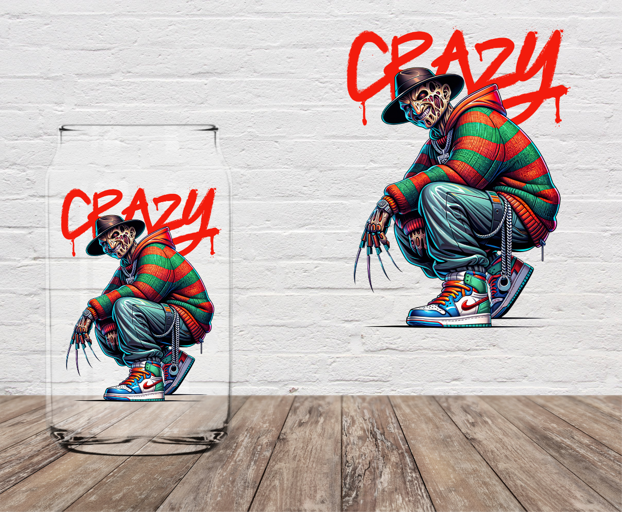 Crazy Nightmare 4" UV DTF