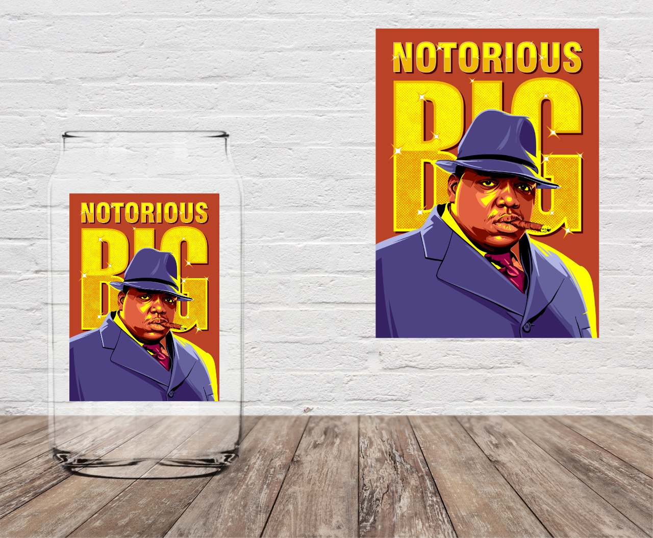 Notorious Face 4" UV DTF