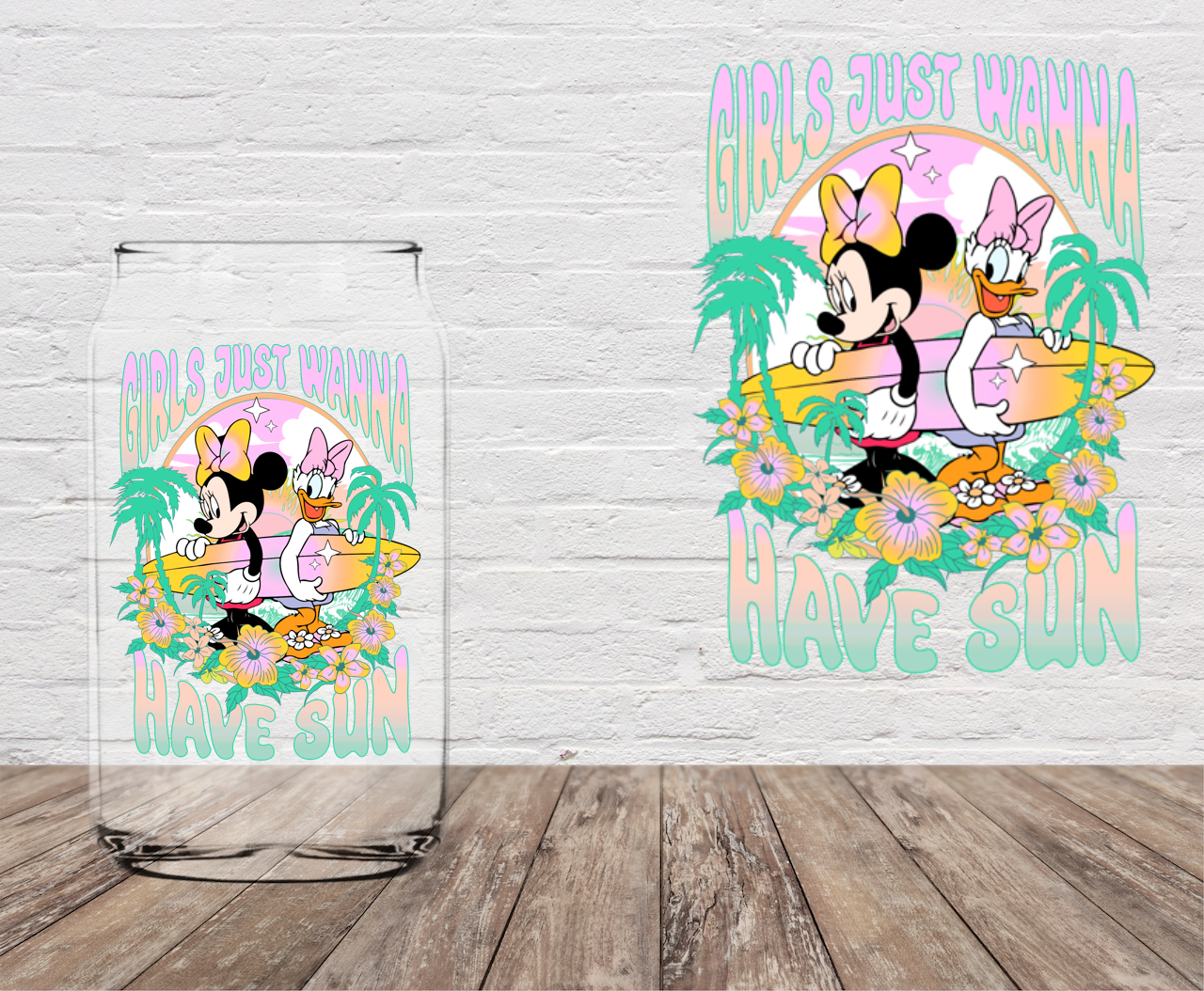 Girls Just Wanna Have Fun 4" UV DTF