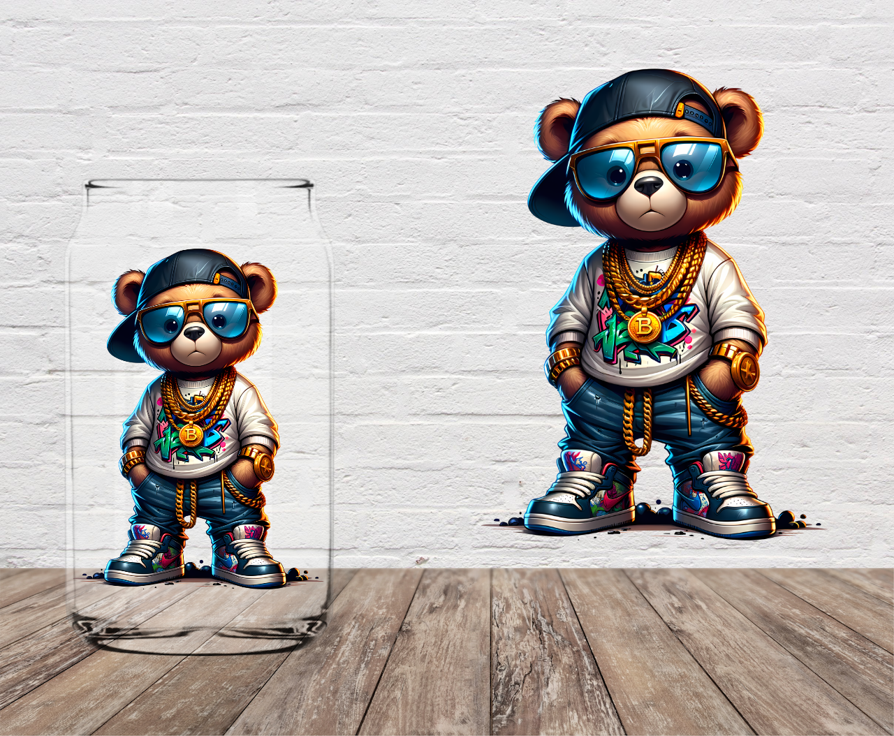 Street Bear 4" UV DTF