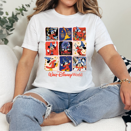 Wizard Mouse Squares DTF TRANSFER