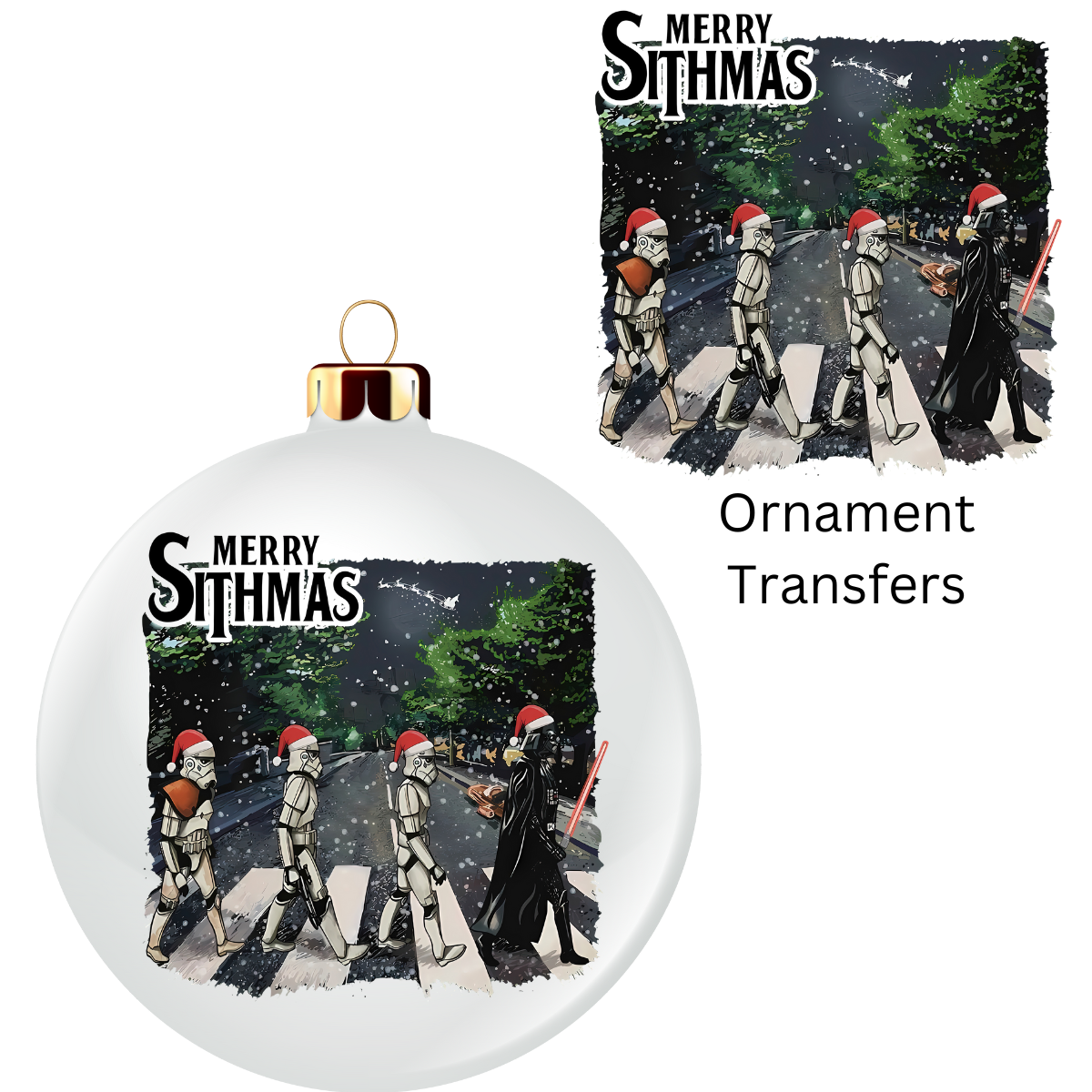 Merry Sithmas Ornament Transfer UV DTF
