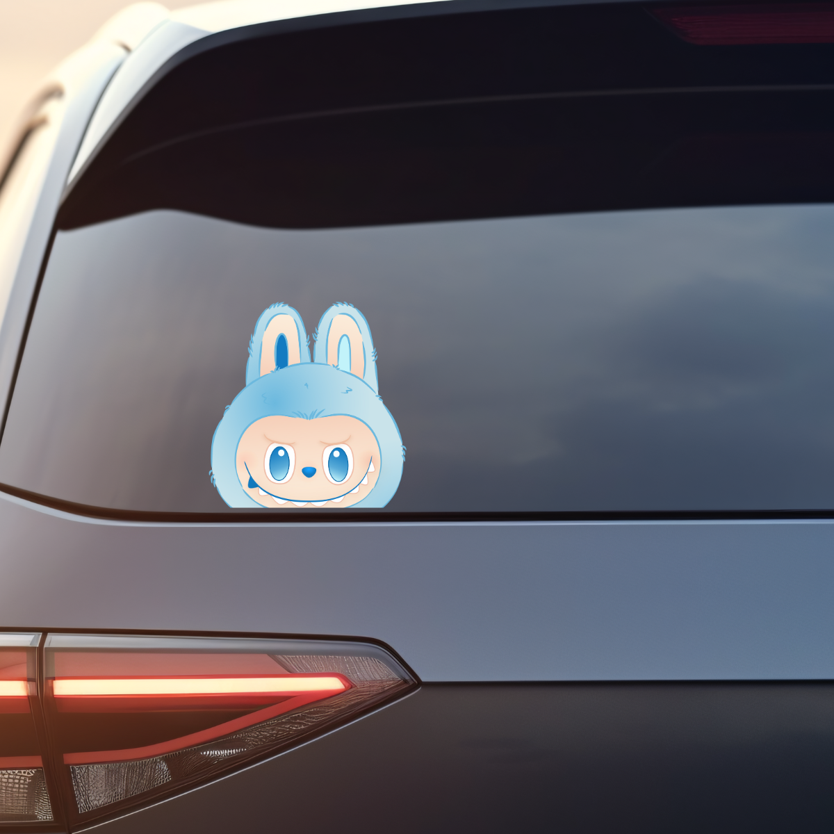 Peekaboo Monster Hope Clear 4" Vinyl Sticker