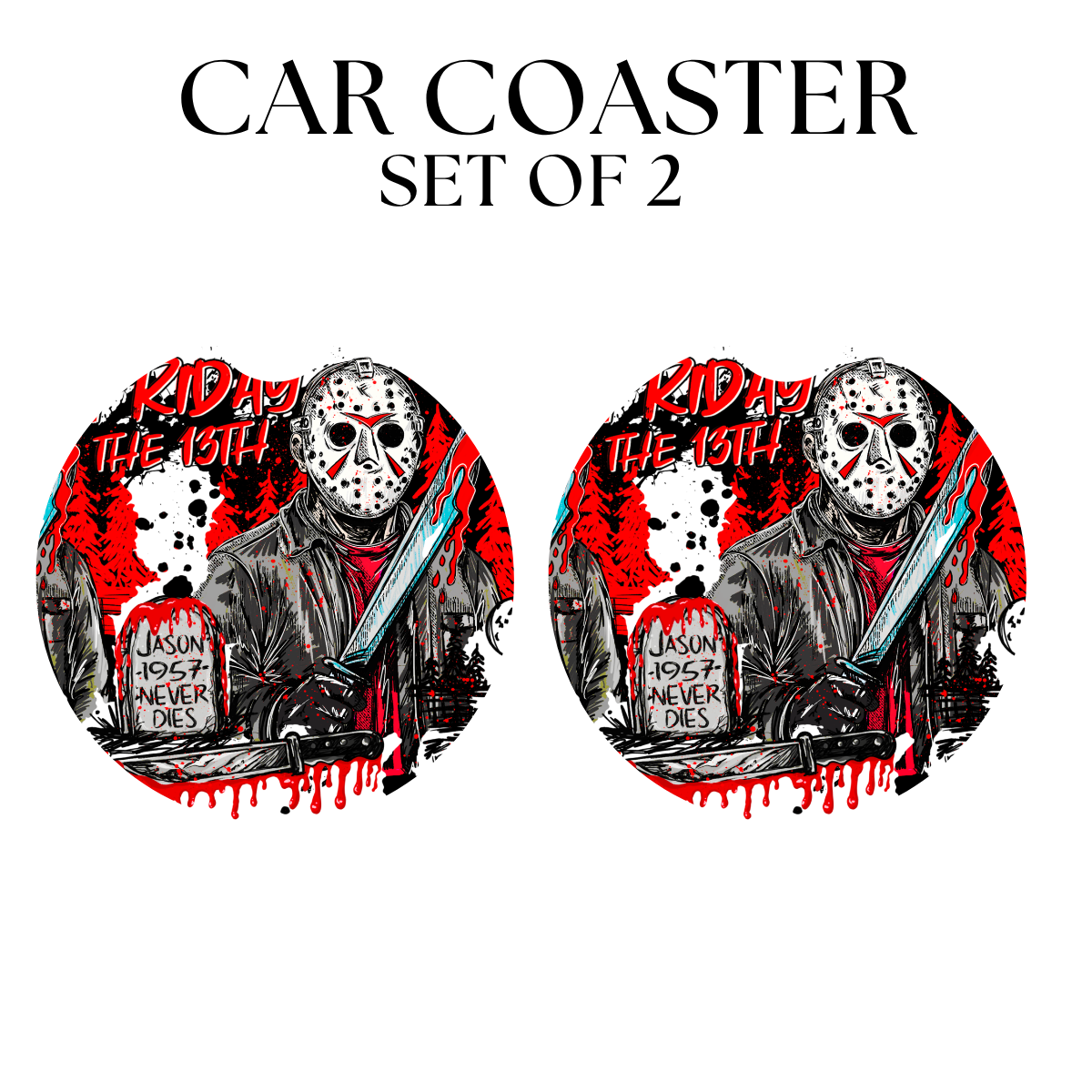 13 Friday UV DTF Car Coaster
