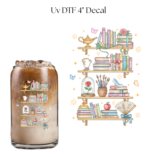 Beauty's Library 4” UV DTF Decal