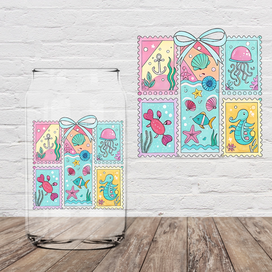 Ocean Coquette 4" UV DTF