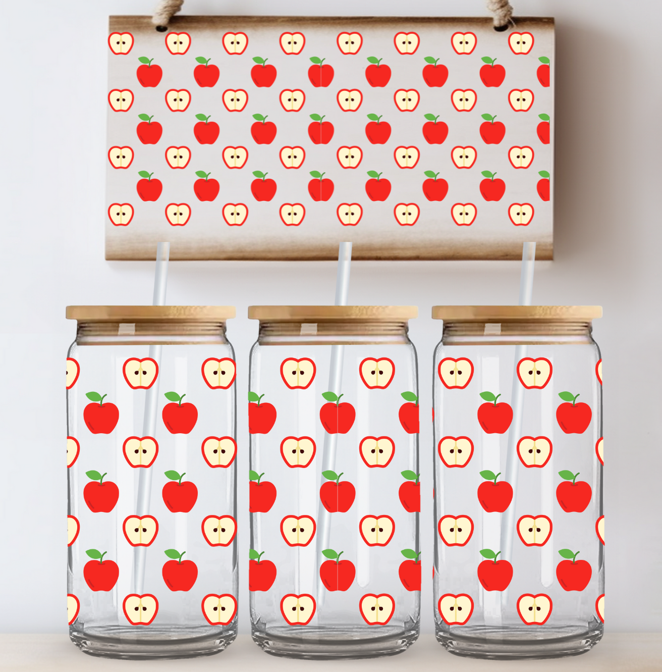 Apples UV DTF Cup Wrap