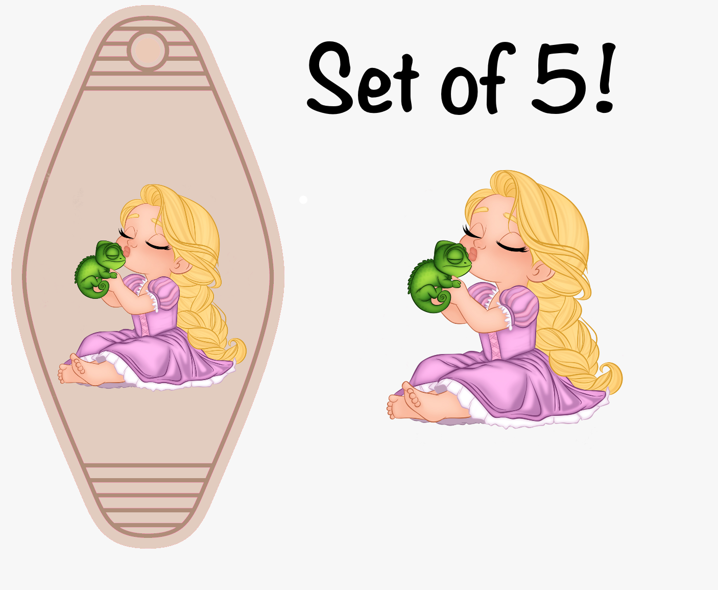 Baby Magical Characters LAST CHANCE! UV DTF (MOTEL KEYCHAIN)