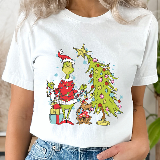 Green Monster Tree Dtf Transfer