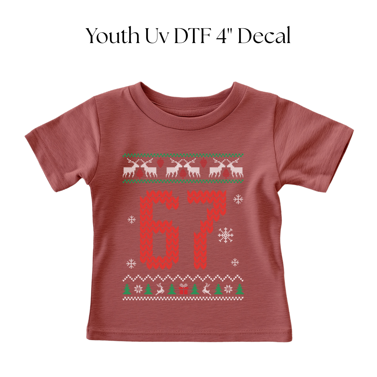 YOUTH Christmas Sweatshirt 67 DTF Transfer