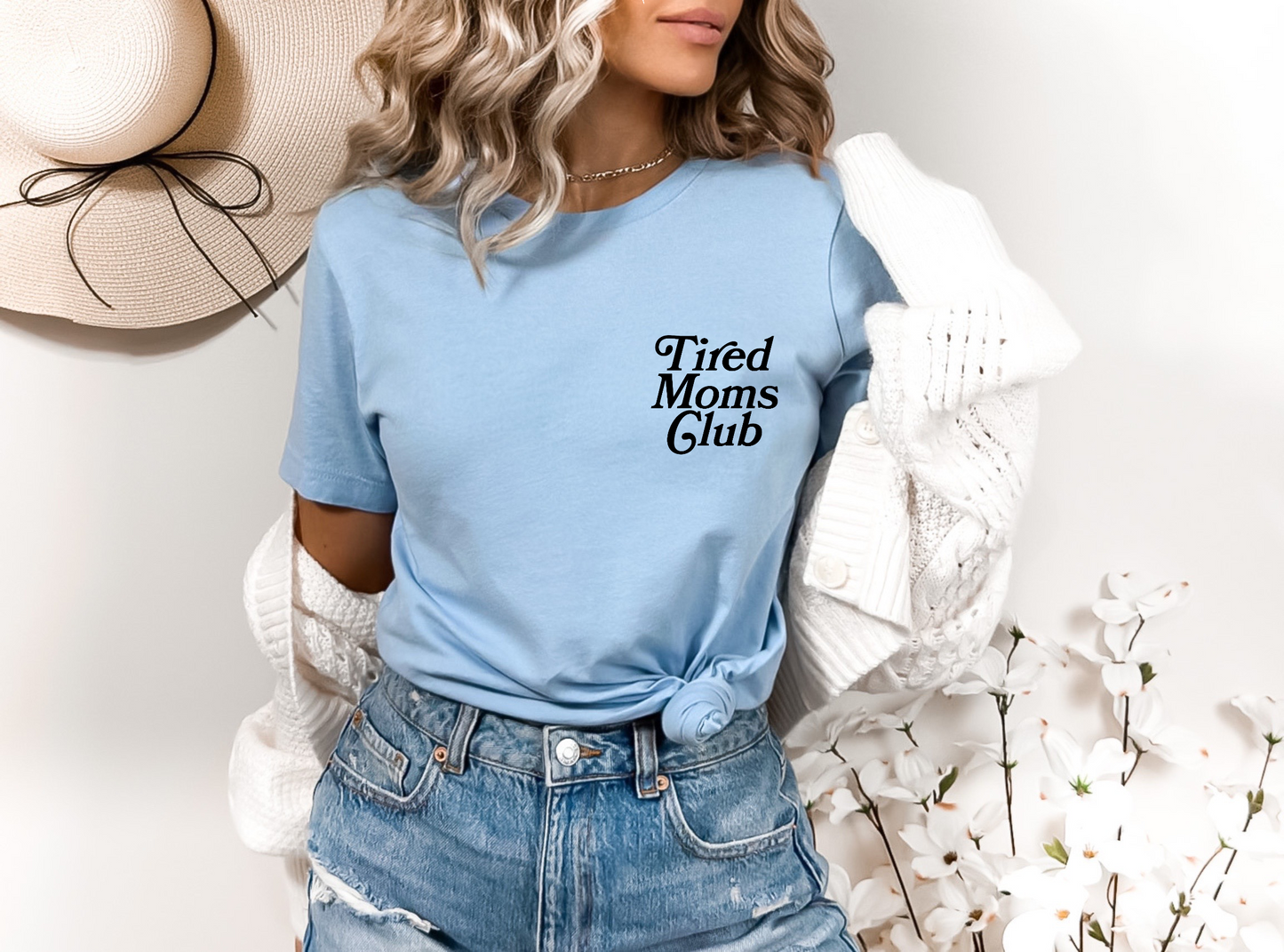 Tired Moms Club ( BLACK) SINGLE COLOR DTF TRANSFER