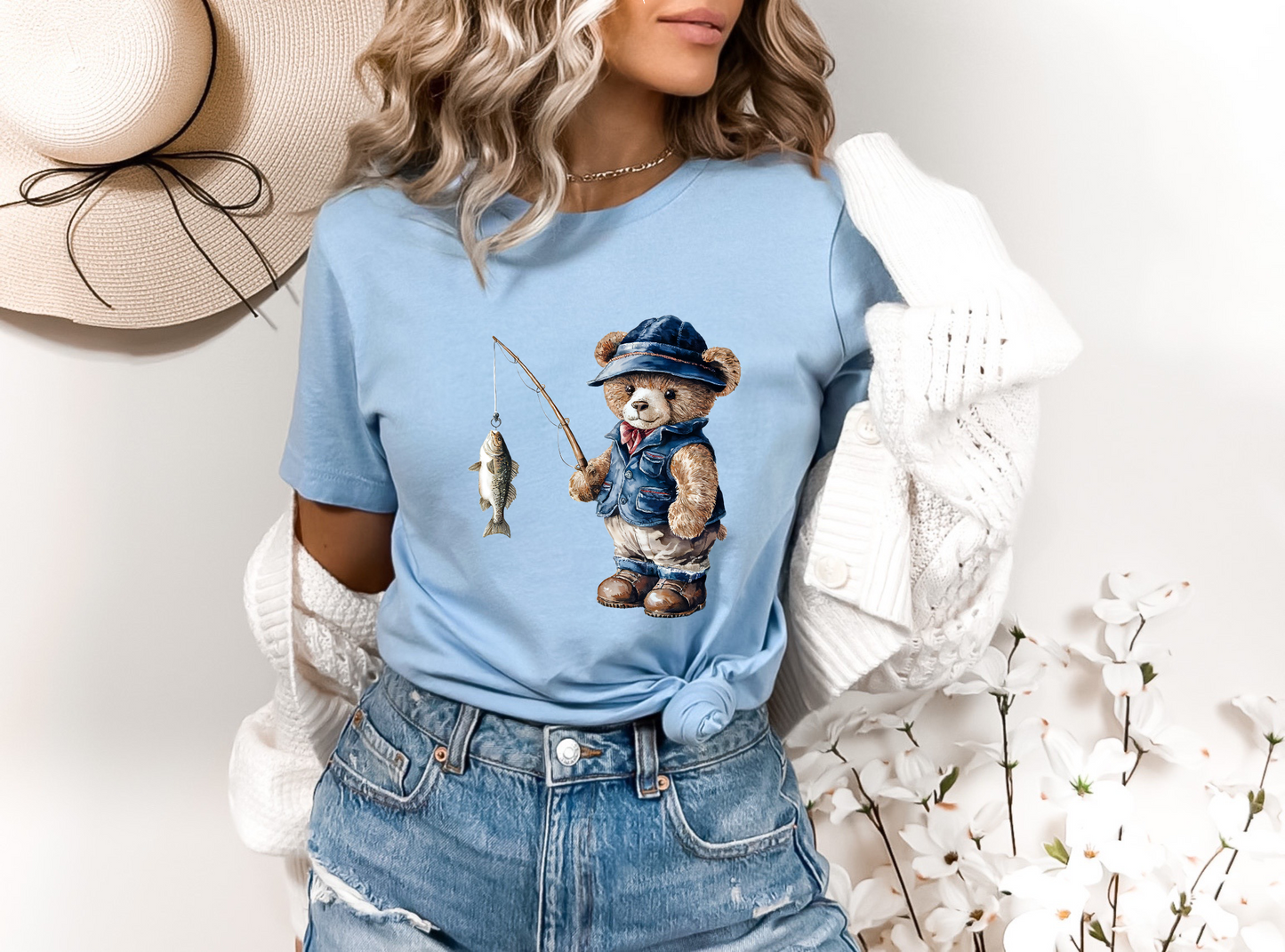 Bear Fishing DTF TRANSFER