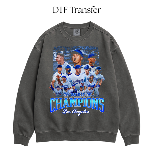 2025 World Champions DTF Transfer (PRESS ON BLACK)