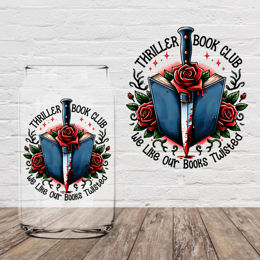 Thriller Book Club Twisted Books 4" UV DTF